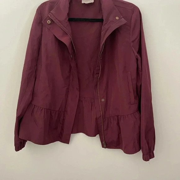 🔥3x Host Pick🔥 Ann Taylor Loft peplum windbreaker - Picture 7 of 7
